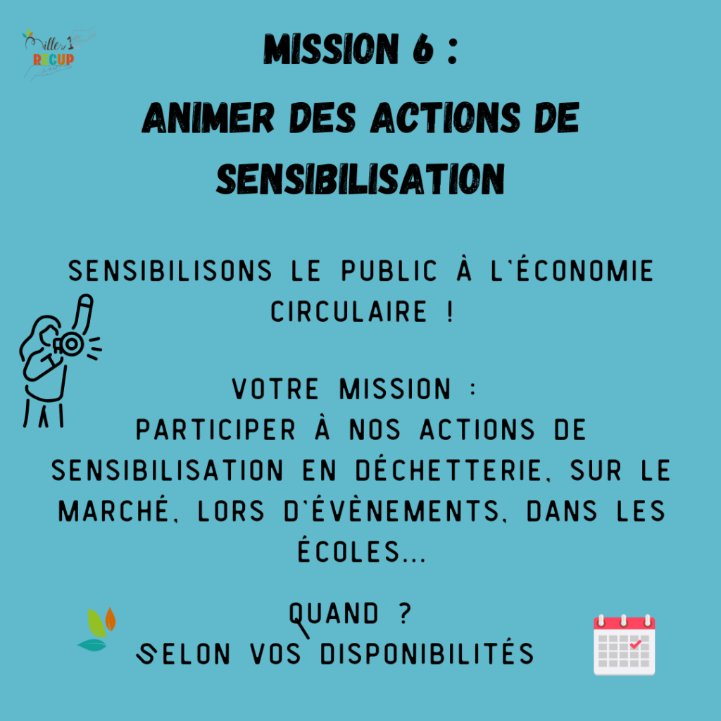 7 Mission 6 actions de sensibilisation